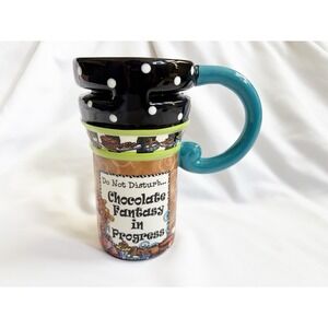 Suzy Toronto Quirky Whimsical 14 oz CHOCOLATE FANTSY in PROGRESS Travel Mug/Lid